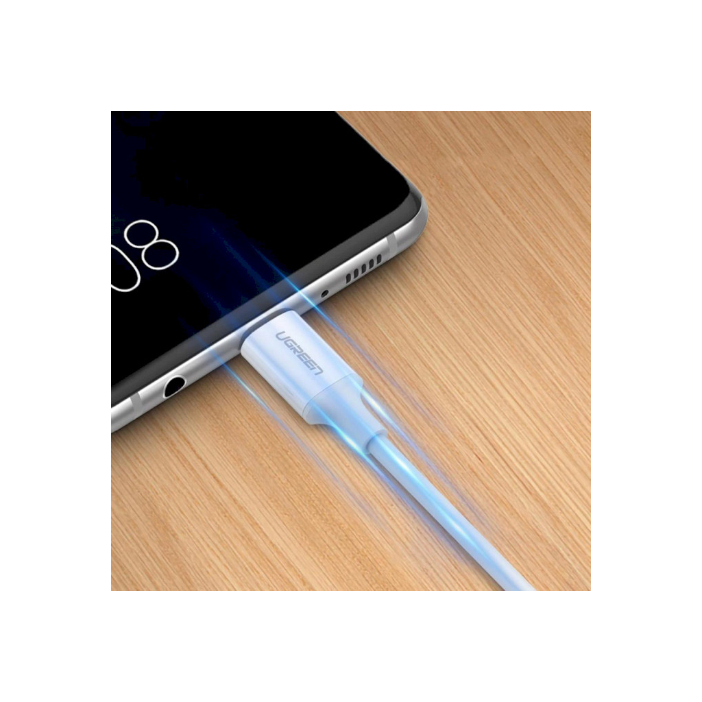 Дата кабель USB-C to USB-C 1.5m 5A 100W US300 white Ugreen (80370) - зображення 3
