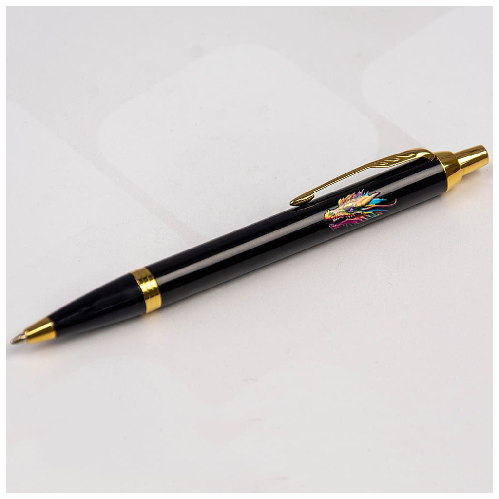Ручка кулькова Parker IM 17 ZODIAC Black GT BP Яскравий Дракон (22032_Z3330u) - зображення 3