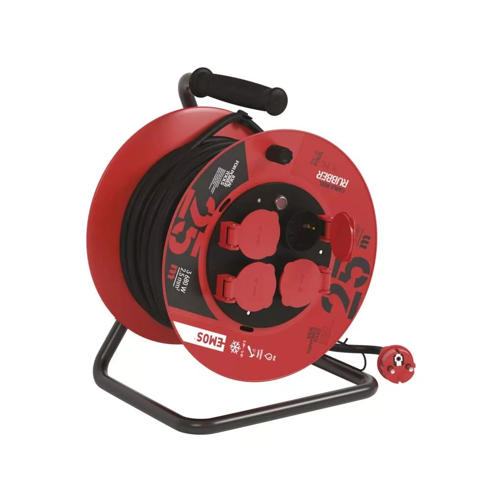 Мережевий подовжувач EMOS P19625, 25m, 2.5mm2 (P19625) - зображення 3