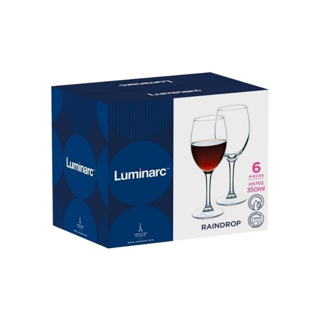 Набір келихів Luminarc Raindrop 350 мл 6 шт (H5702) - зображення 2