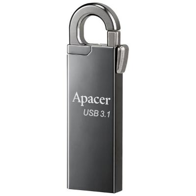 USB флеш накопичувач Apacer 64GB AH15A Ashy USB 3.1 (AP64GAH15AA-1) - зображення 2