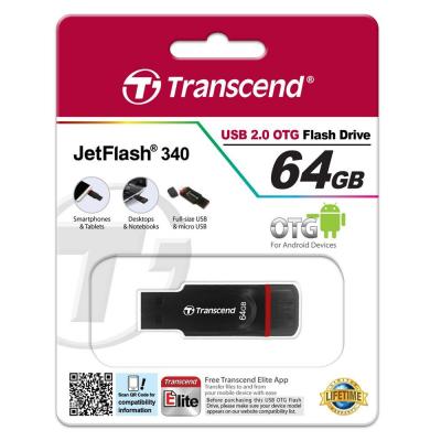 USB флеш накопичувач Transcend JetFlash 340 USB 2.0 On-The-Go (TS64GJF340) - зображення 7