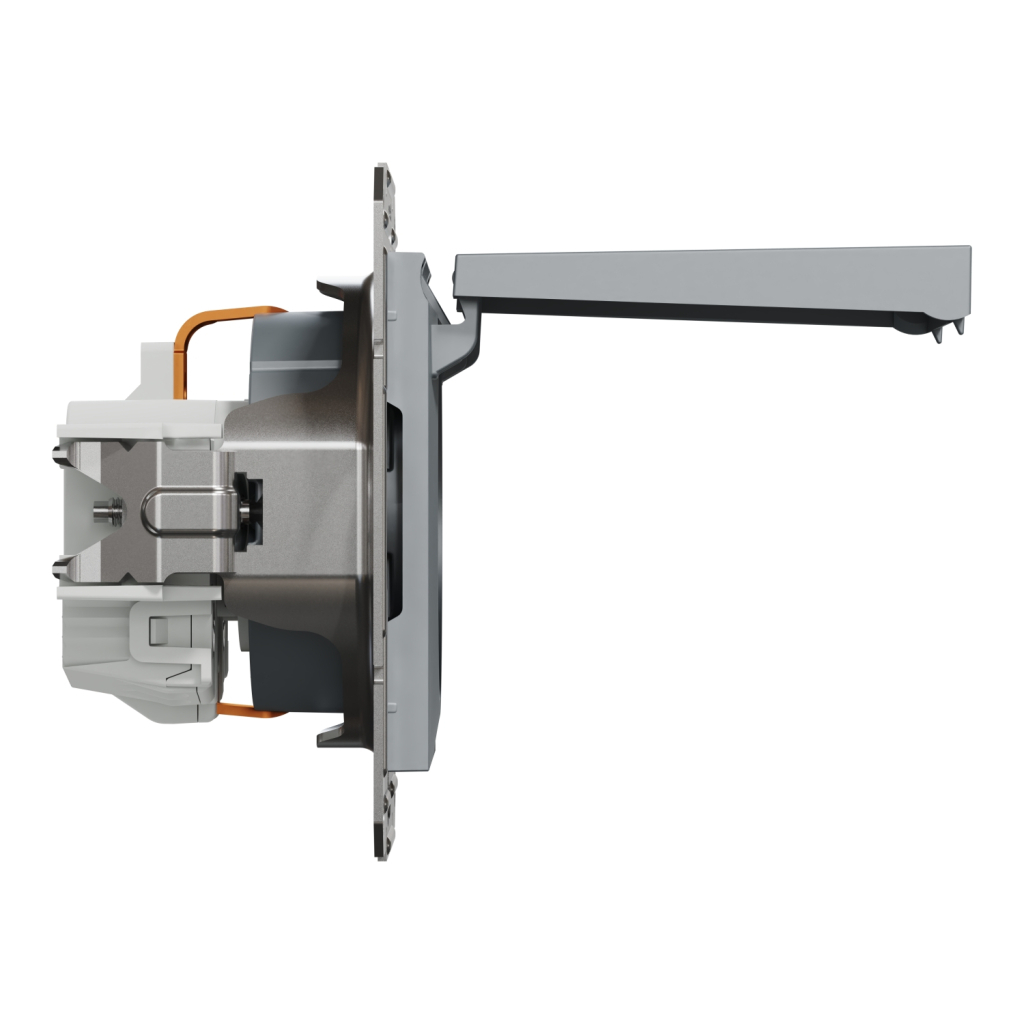 Розетка Schneider Electric ASFORA з кришкою, сталь (EPH3100162) - изображение 3