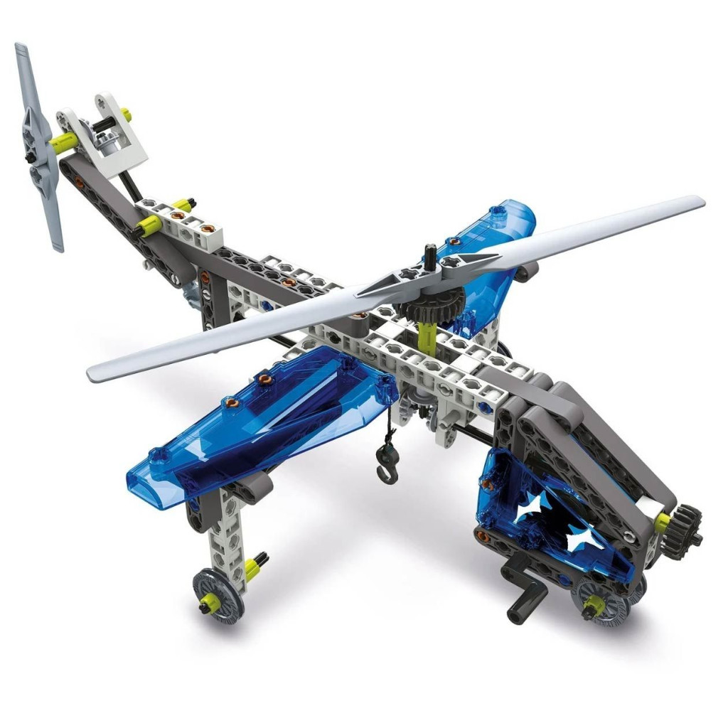 Конструктор Clementoni 10 в 1 Aeroplanes & Helicopters, серія Science & Play, 200 деталей (75028) - зображення 5