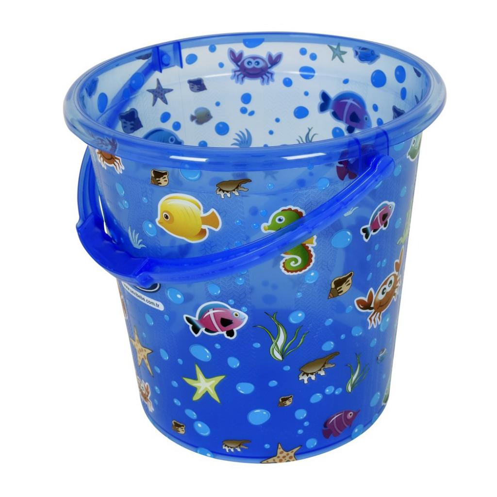 Ванночка Sevi Bebe Набір для купання з малюнком Блакитний (8692241137014) - зображення 5