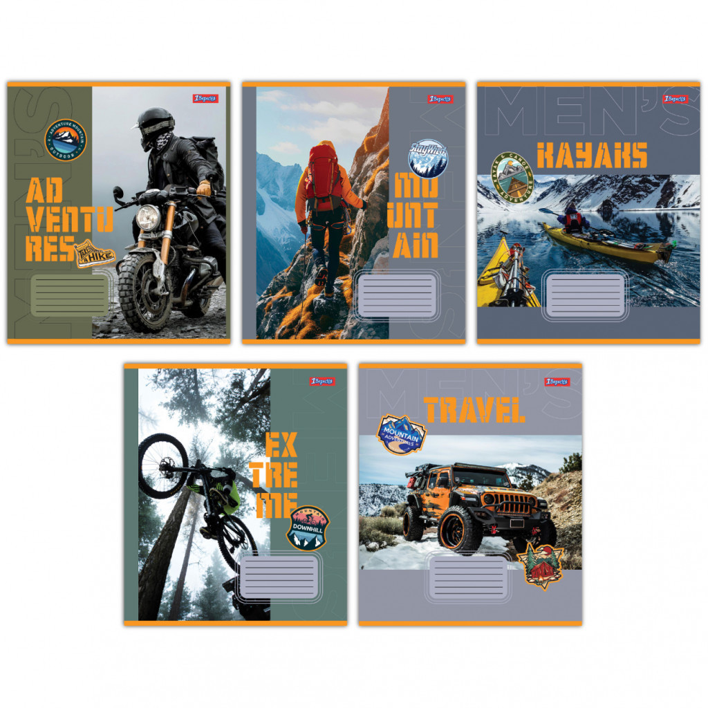 Зошит 1 вересня 1В Mens hobby 48 аркушів клітинка (767362) - зображення 1