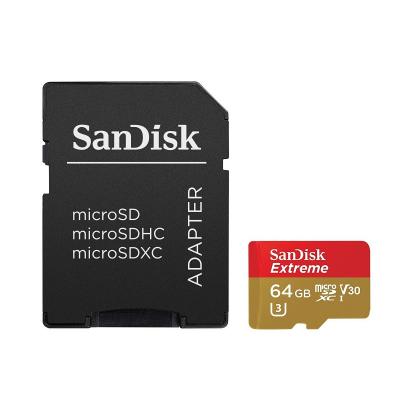 Карта пам'яті SanDisk 64GB microSDXC Class10 UHS-I V30 4K Extreme (SDSQXVF-064G-GN6MA) - зображення 1