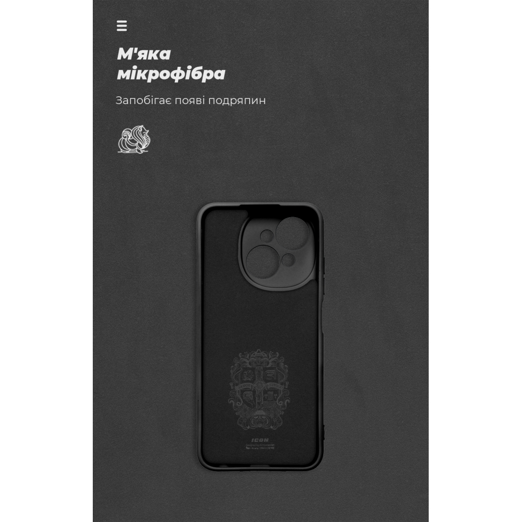 Чохол до мобільного телефона Armorstandart ICON Tecno Spark Go 1 (KL4) Camera cover Black (ARM81215) - зображення 4