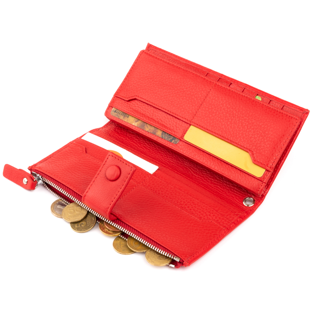 Гаманець ST Leather Шкіряний Червоний (19281) - зображення 6