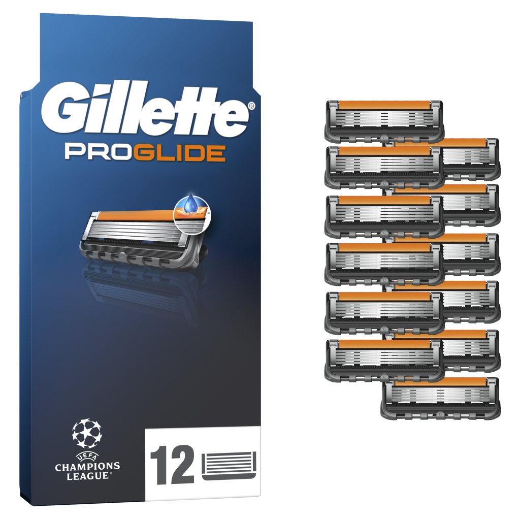 Змінні касети Gillette Fusion ProGlide 12 шт. (7702018440894/8006530028882) - изображение 1