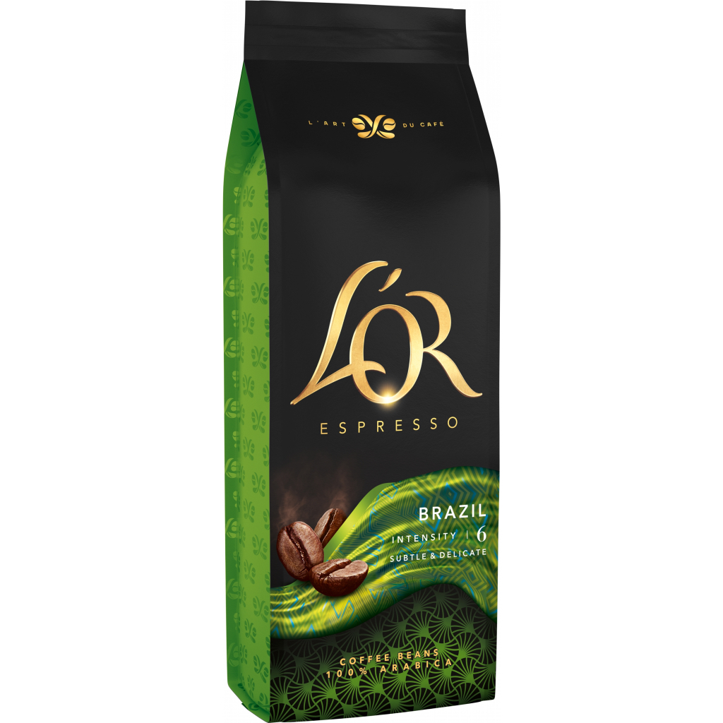 Кава L'OR Espresso Brazil 100% Арабіка в зернах 500 г (8711000464649) - зображення 2