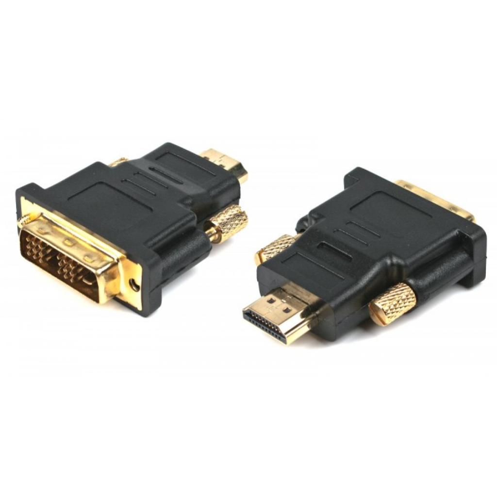 Перехідник HDMI M to DVI18+1pin M Cablexpert (A-HDMI-DVI-1) - зображення 1