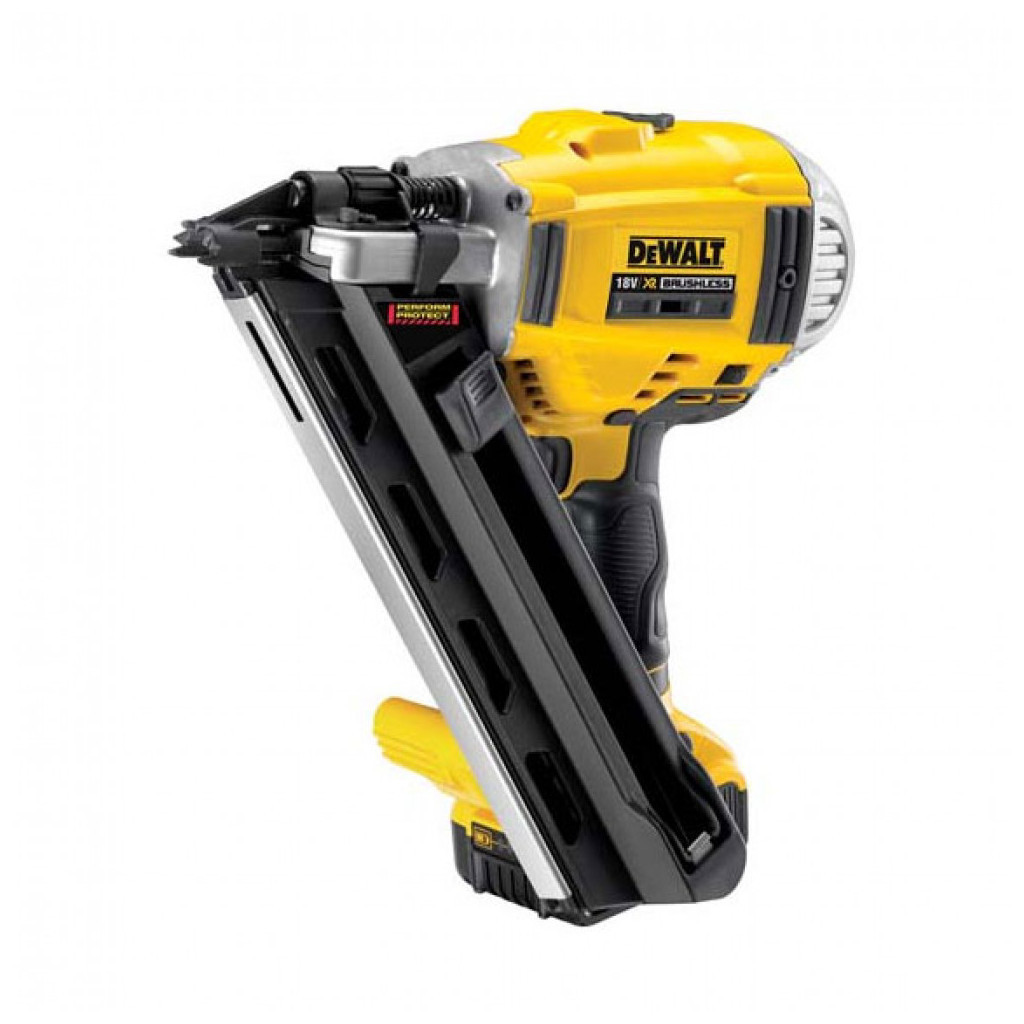 Цвяхозабивач DeWALT 18V, 2x5Ah, діаметр/довжина цвяха 3.3/90 мм, кейс (DCN692P2) - изображение 1