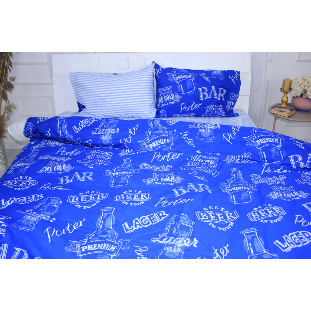 Постільна білизна MirSon Бязь 17-0508 Beer Bar Односпальна (2200003626124) - зображення 2