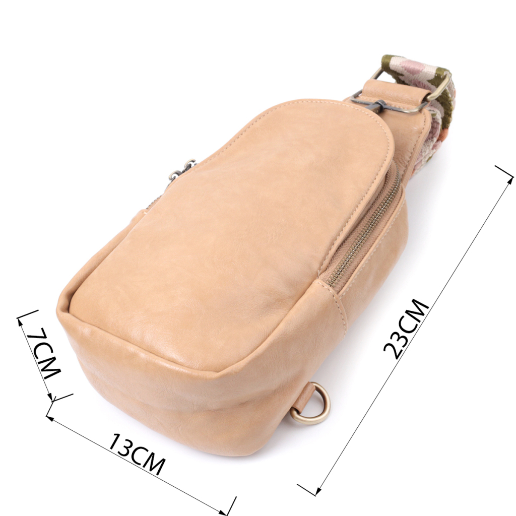 Сумка Vintage З екошкіри Світло-коричнева (22790) - зображення 3