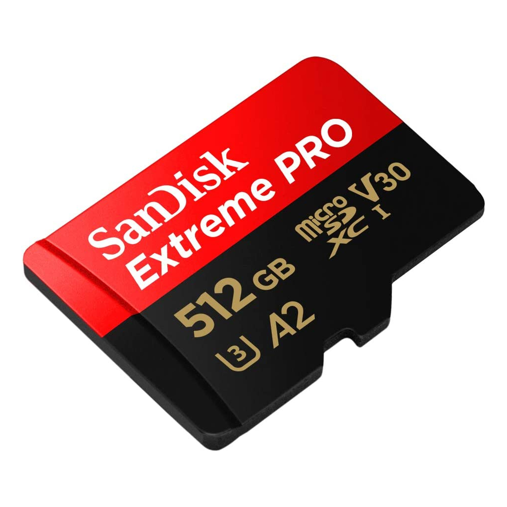 Карта пам'яті SanDisk 512 GB microSDXC UHS-I U3 Extreme Pro+SD Adapter (SDSQXCD-512G-GN6MA) - зображення 3