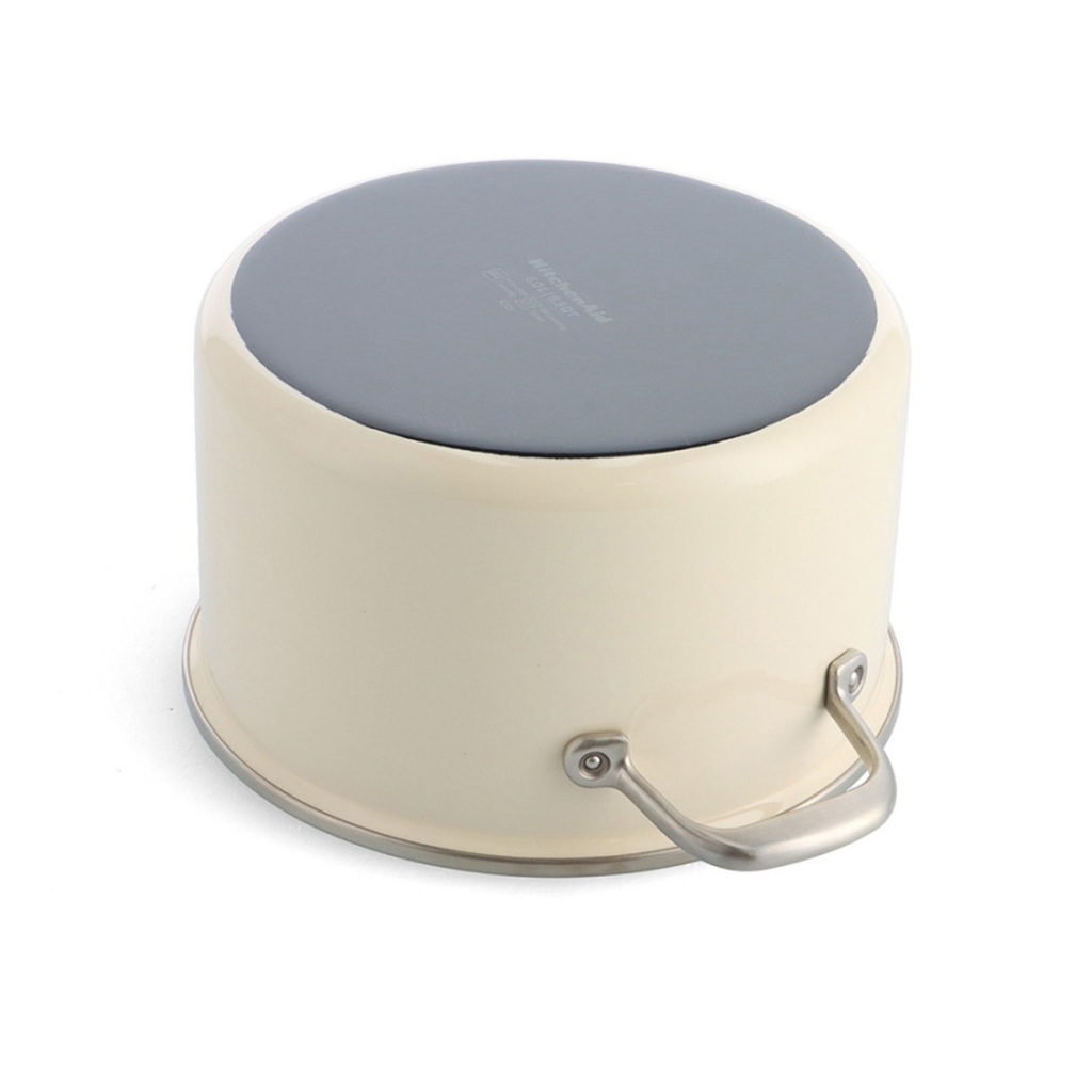 Каструля KitchenAid Steel Core 24 см 6 л мигдалевий крем (CC003269-001) - зображення 4