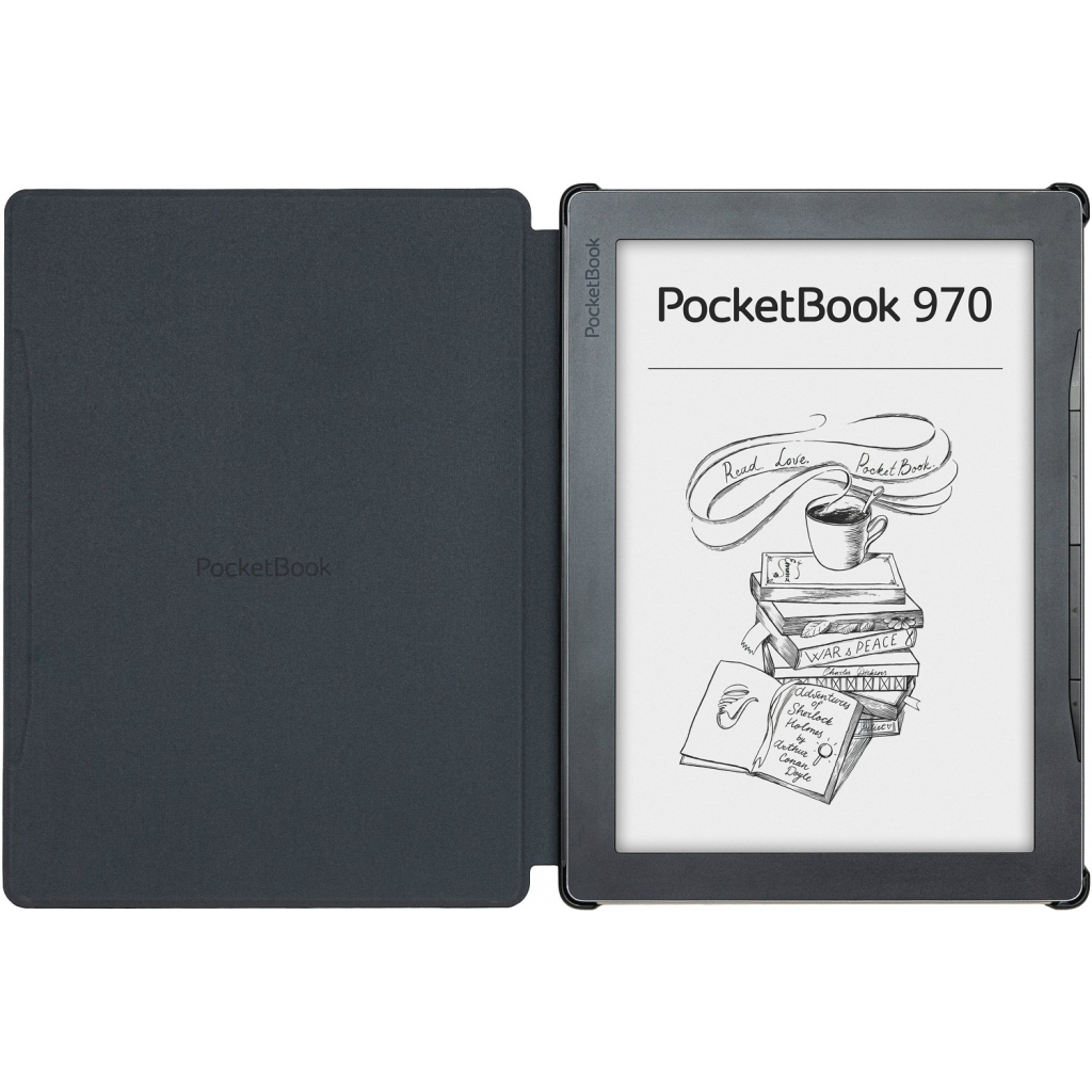 Чохол до електронної книги Pocketbook Basic Origami 970 Shell series, black (HN-SL-PU-970-BK-CIS) - зображення 3