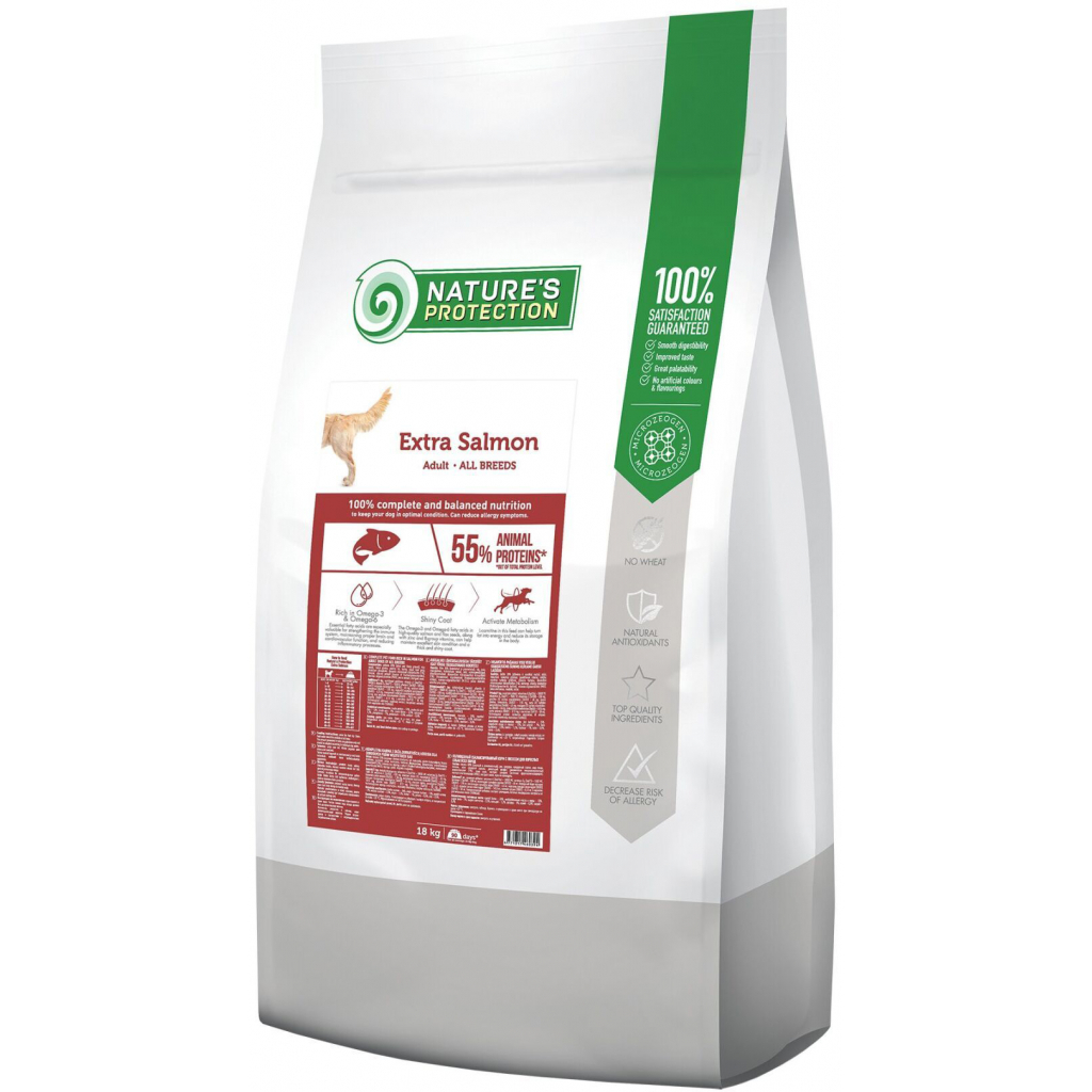 Сухий корм для собак Nature's Protection Extra Salmon Adult All breeds 18 кг (NPB46039) - зображення 1