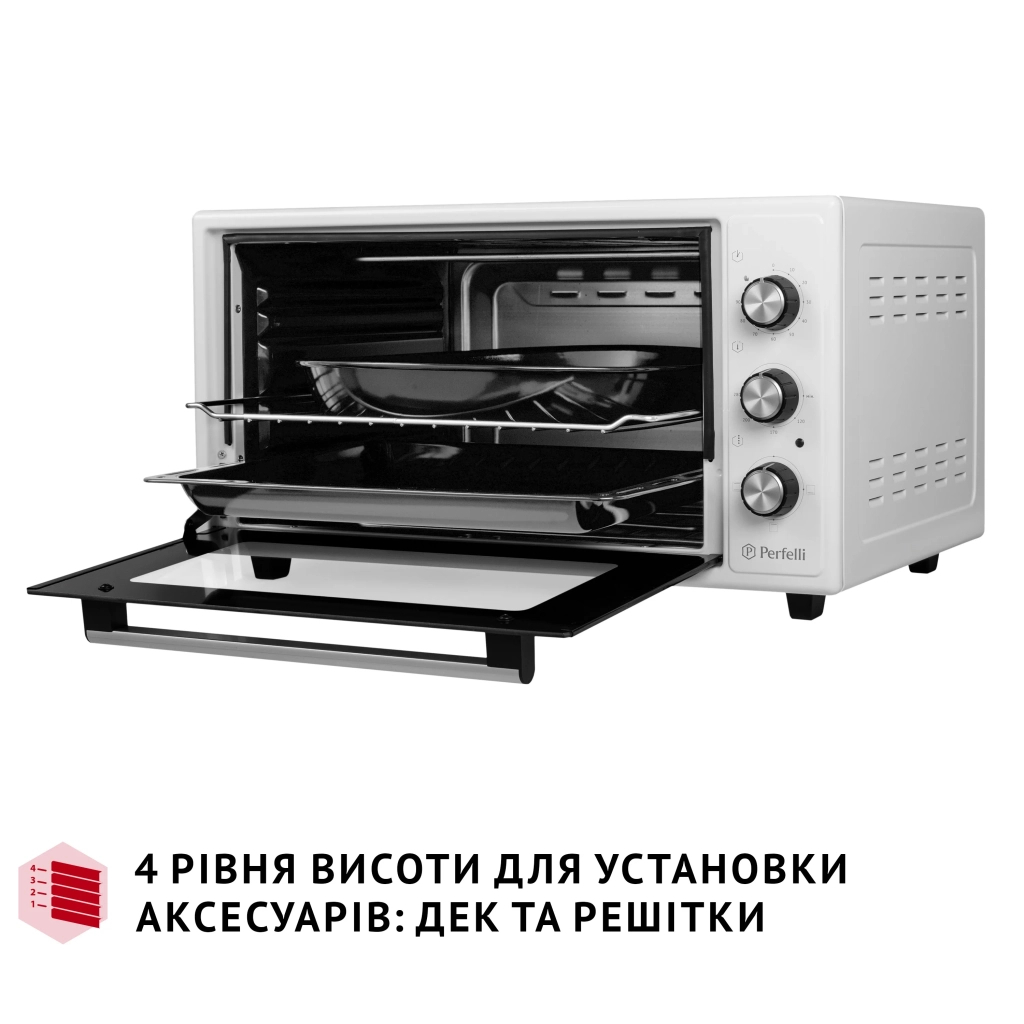 Електропіч Perfelli CLASSIC 48 WHITE - зображення 6