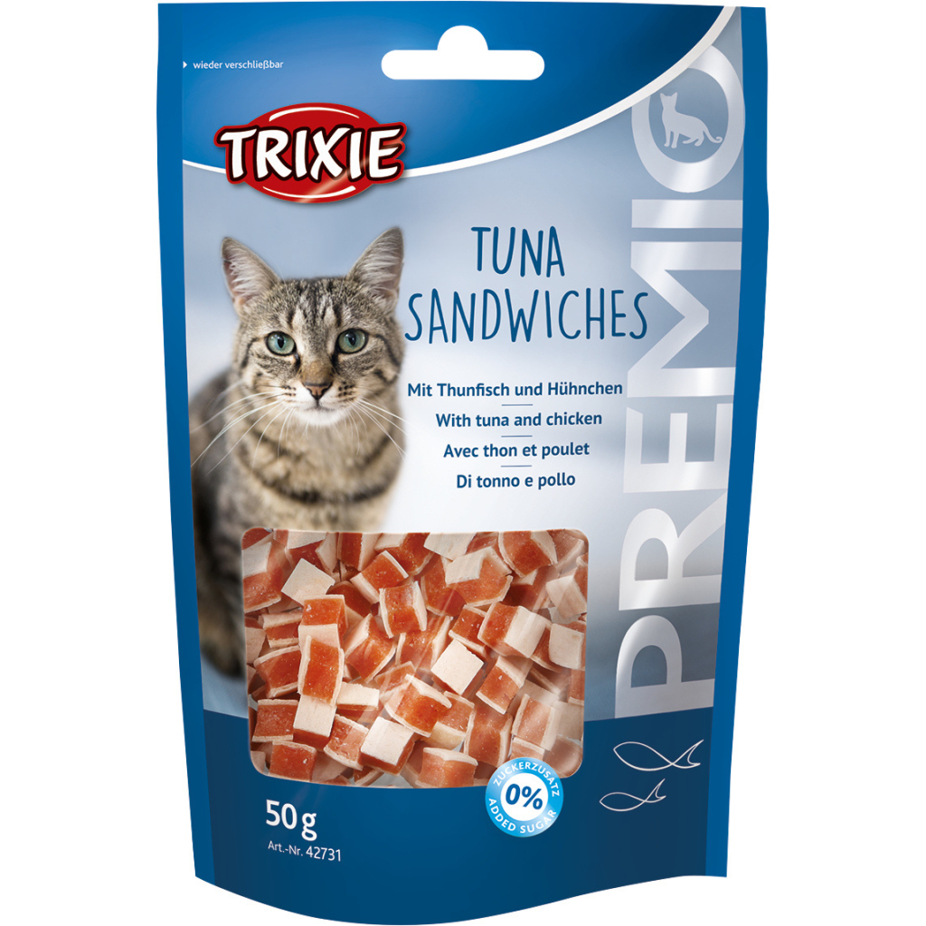 Ласощі для котів Trixie Premio Tuna Sandwiches тунець 50 г (4011905427317) - зображення 1