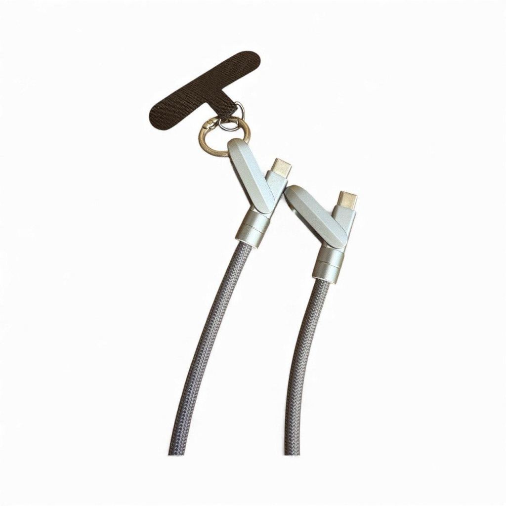 Дата кабель USB-C to USB-C 1.2m PD3.1 100W braided gray XoKo (XK-SC-HLD-200-GR) - зображення 2