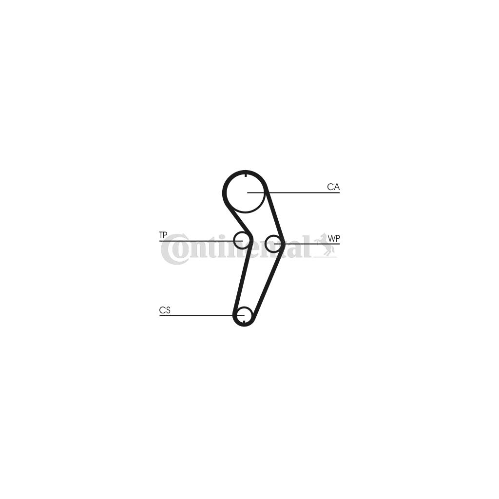 Ремінь ГРМ CONTITECH CT988 - зображення 2