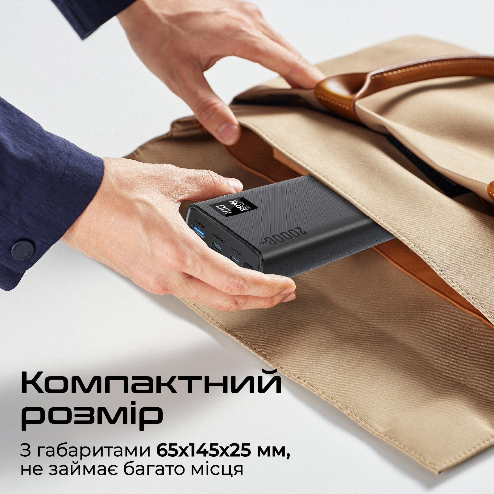 Універсальна мобільна батарея Promate Bolt-20PD Black 20000mAh - изображение 7
