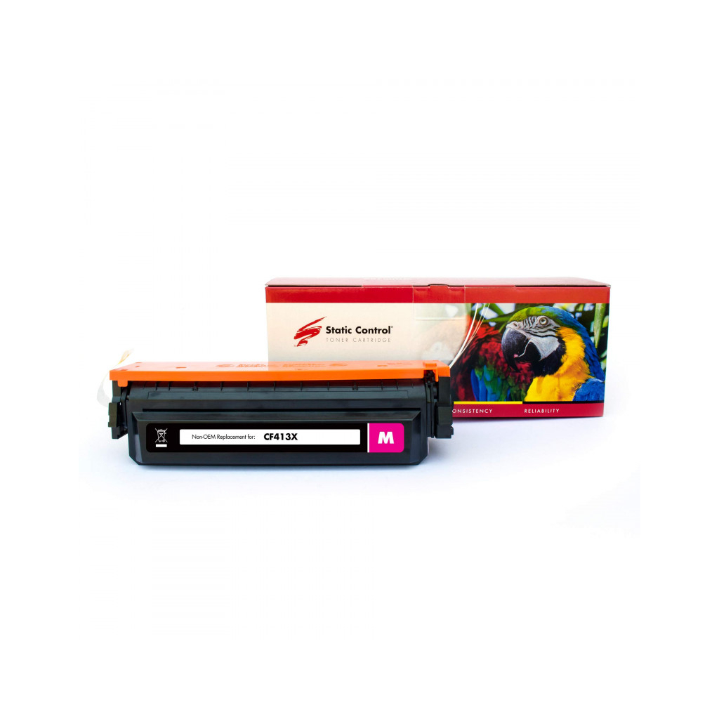 Картридж Static Control HP CF413X (410X), Canon 046H magenta Parrot (002-01-LF413X) - зображення 1