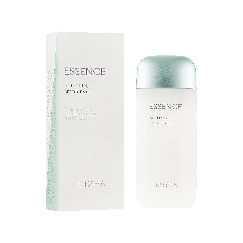 Засіб від засмаги Missha All Around Safe Block Essence Sun Milk SPF50+/PA+++ 70 мл (8809581452329) - зображення 1