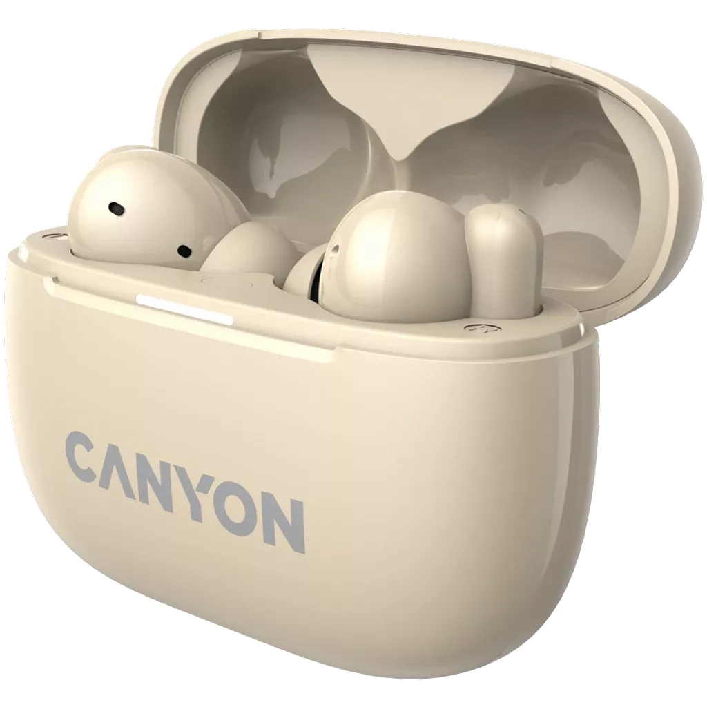 Навушники Canyon TWS-10 OnGo ANC ENC Beige (CNS-TWS10BG) - зображення 3