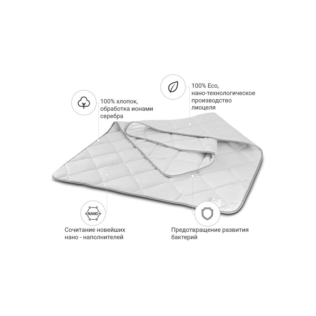 Ковдра MirSon антиалергенна Bianco Тенсел (Modal) №0774 демі 220x240 см (2200000144775) - зображення 2