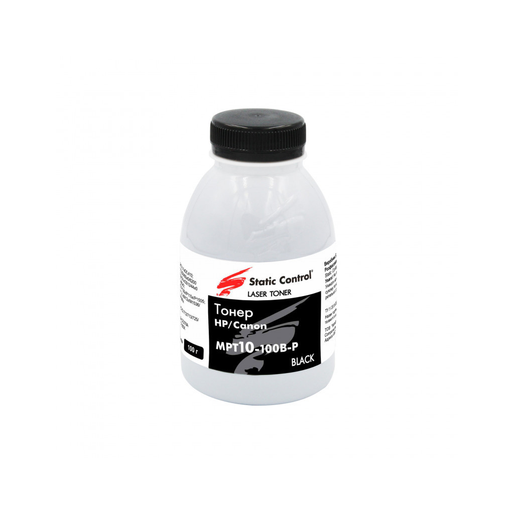 Тонер Static Control HP/Canon 100г (фасування) (MPT10-100B-P) - зображення 1