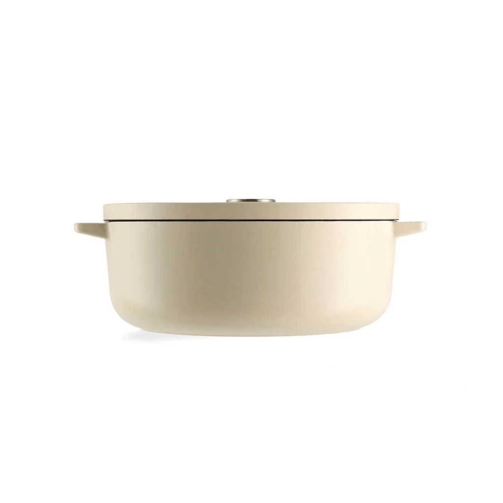 Гусятниця KitchenAid Cast Iron 30 см 5,6 л Мигдалевий крем (CC006062-001) - зображення 2