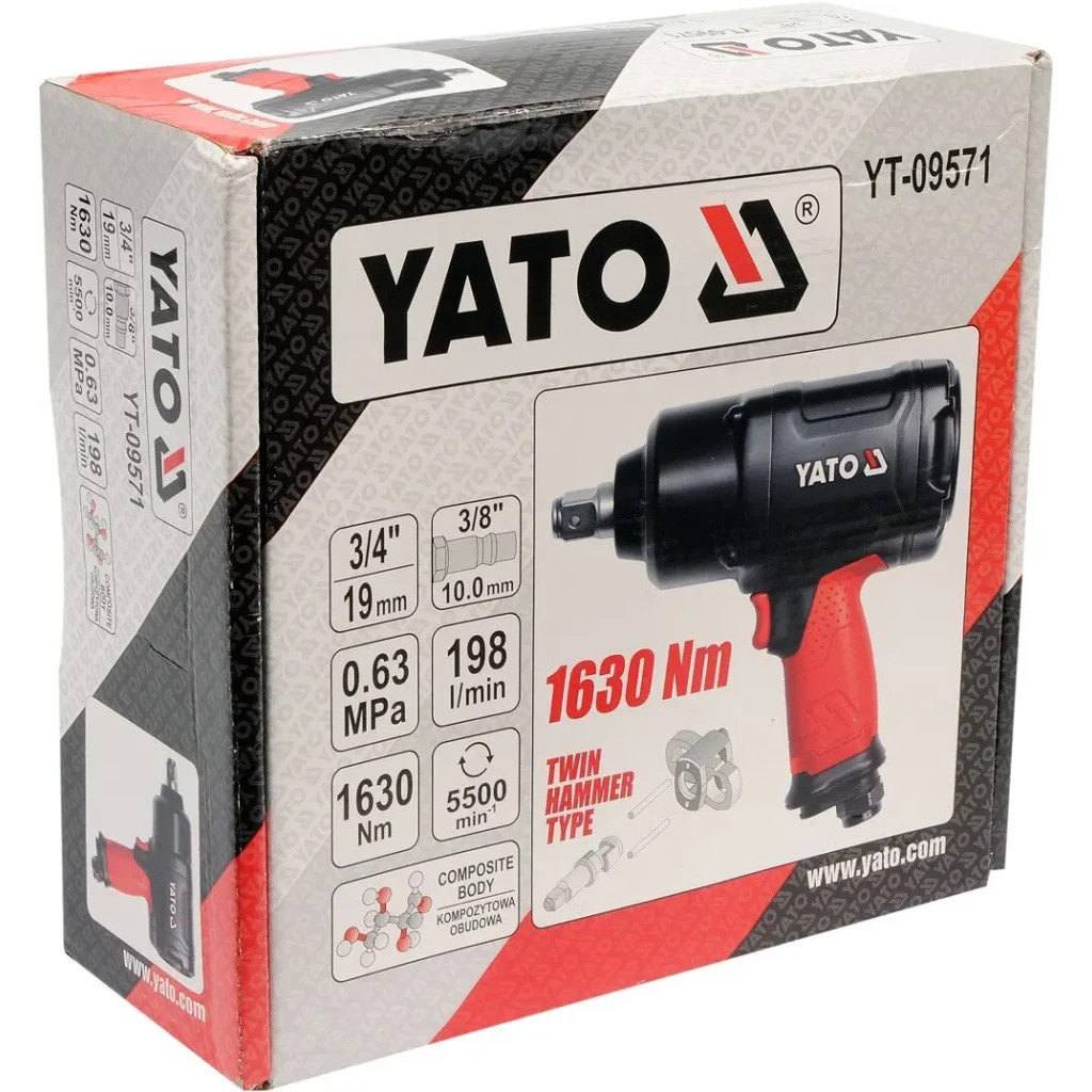 Гайковерт Yato пневматичний YT-09571 (YT-09571) - зображення 5
