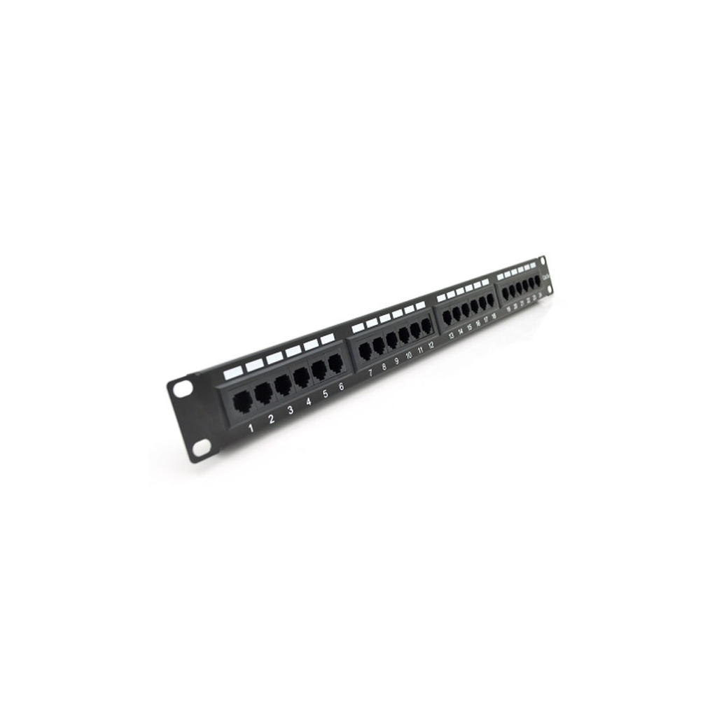 Патч-панель 19" 24xRJ-45 UTP cat. 5е, 1U Pipo (PP245191U) - изображение 2