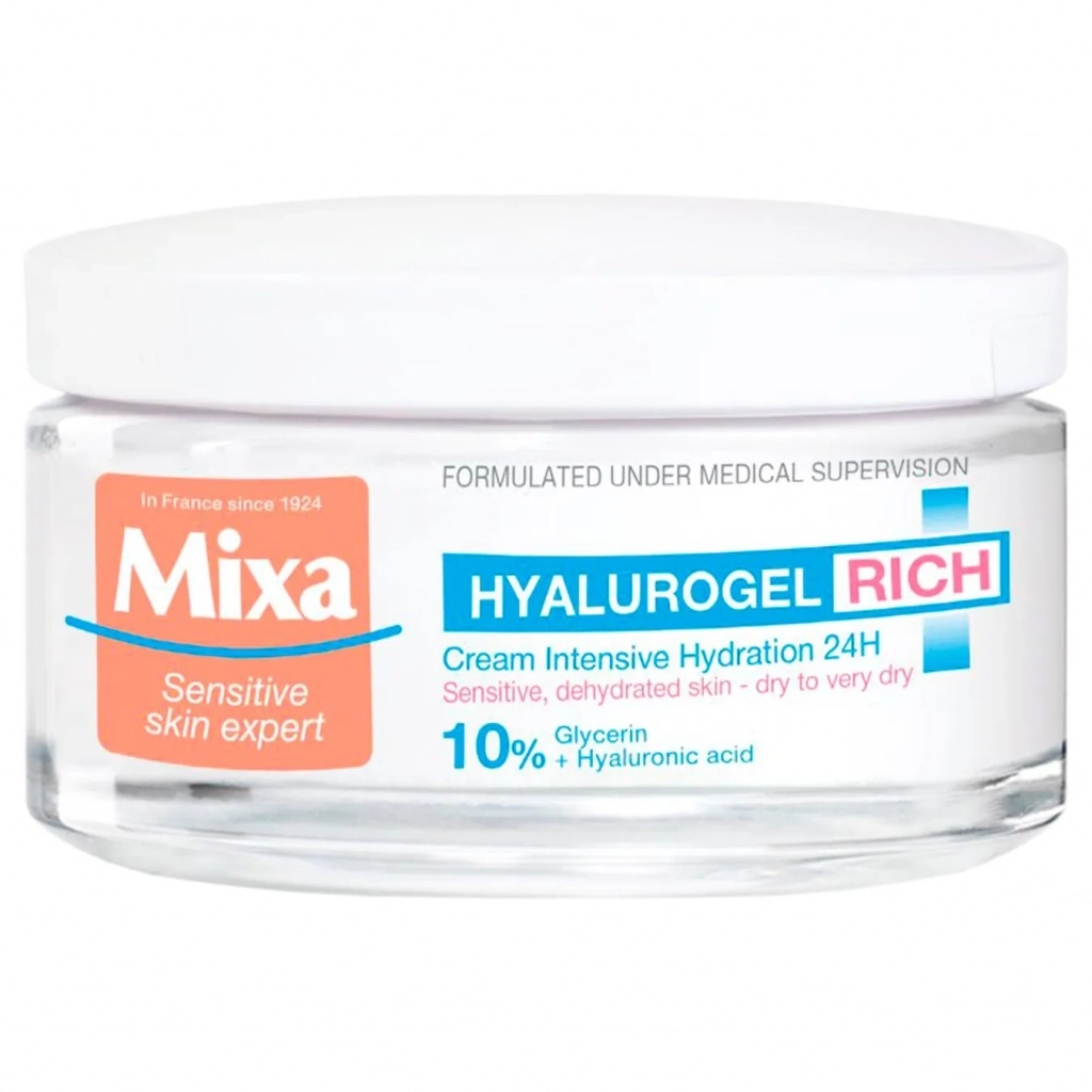 Крем для обличчя Mixa Hyalurogel Rich для дуже сухої чутливої шкіри 50 мл (3600550934922) - зображення 2