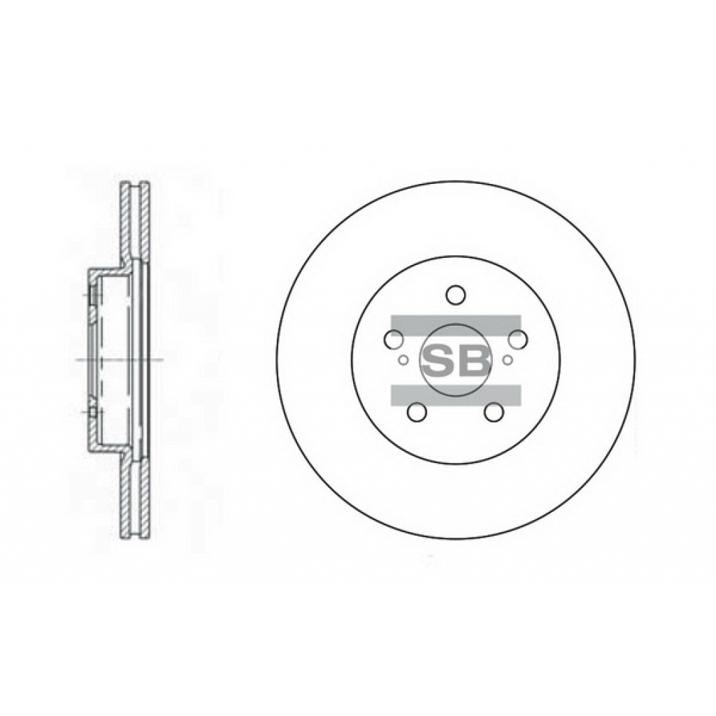 Гальмівний диск HI-Q SD4001 - зображення 1