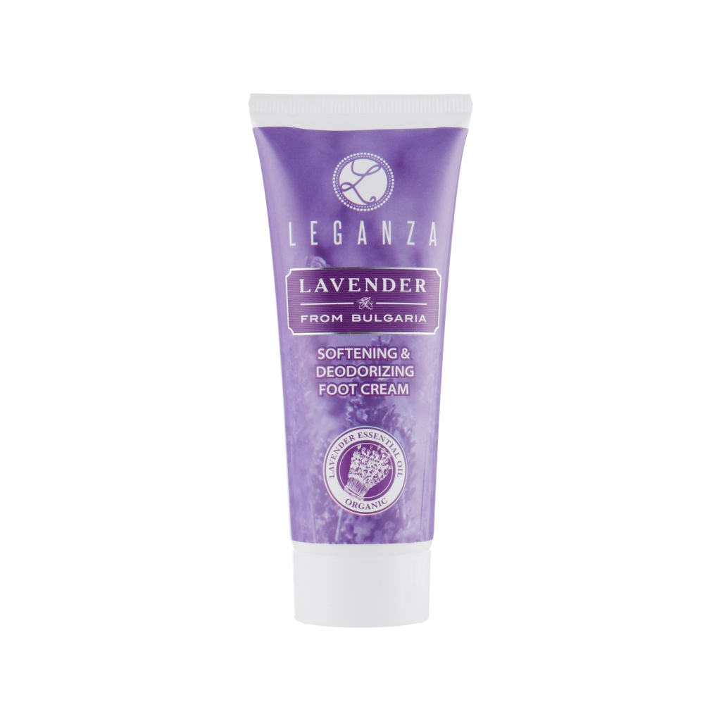 Крем для ніг Leganza Lavander Softering & Deodorizing Foot Cream 75 мл (3800010525633) - изображение 1