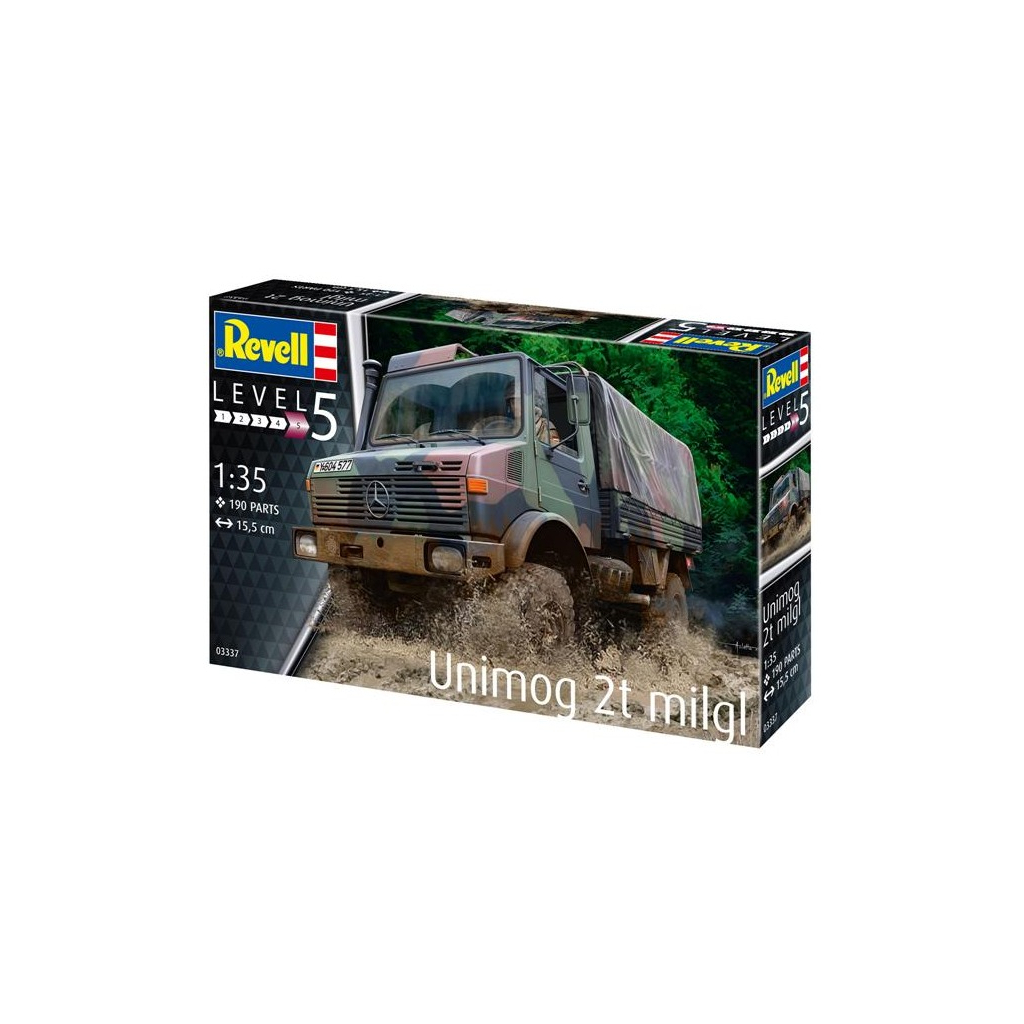 Збірна модель Revell Вантажівка Unimog 2T milgl рівень 5, 1:35 (RVL-03337) - зображення 2