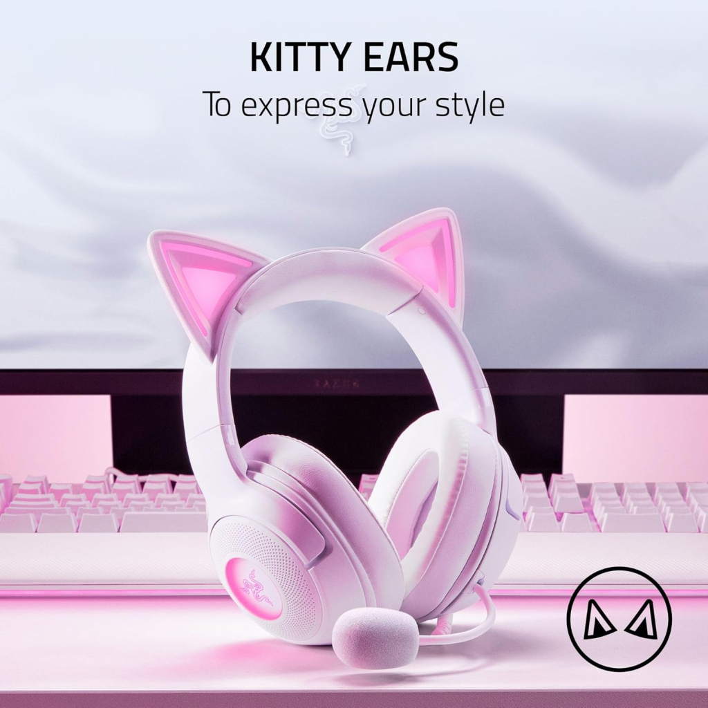 Навушники Razer Kraken Kitty V2 White (RZ04-04730600-R3M1) - зображення 9