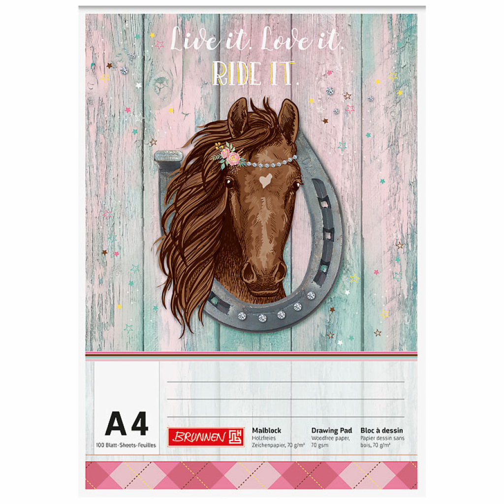 Альбом для малювання Brunnen А4 Ponylove 100л 70 г/м2 (10 474 07 742) - зображення 1
