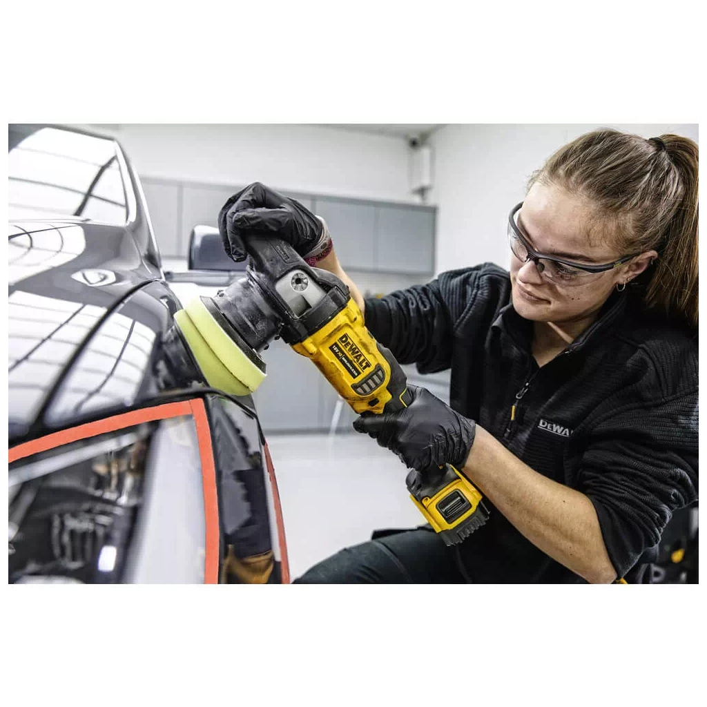 Шліфувальна машина DeWALT полірувальна 18В XR Li-Ion, безщіткова, 2000 - 5500 об/хв (без АКБ та ЗП) (DCM848N) - зображення 4