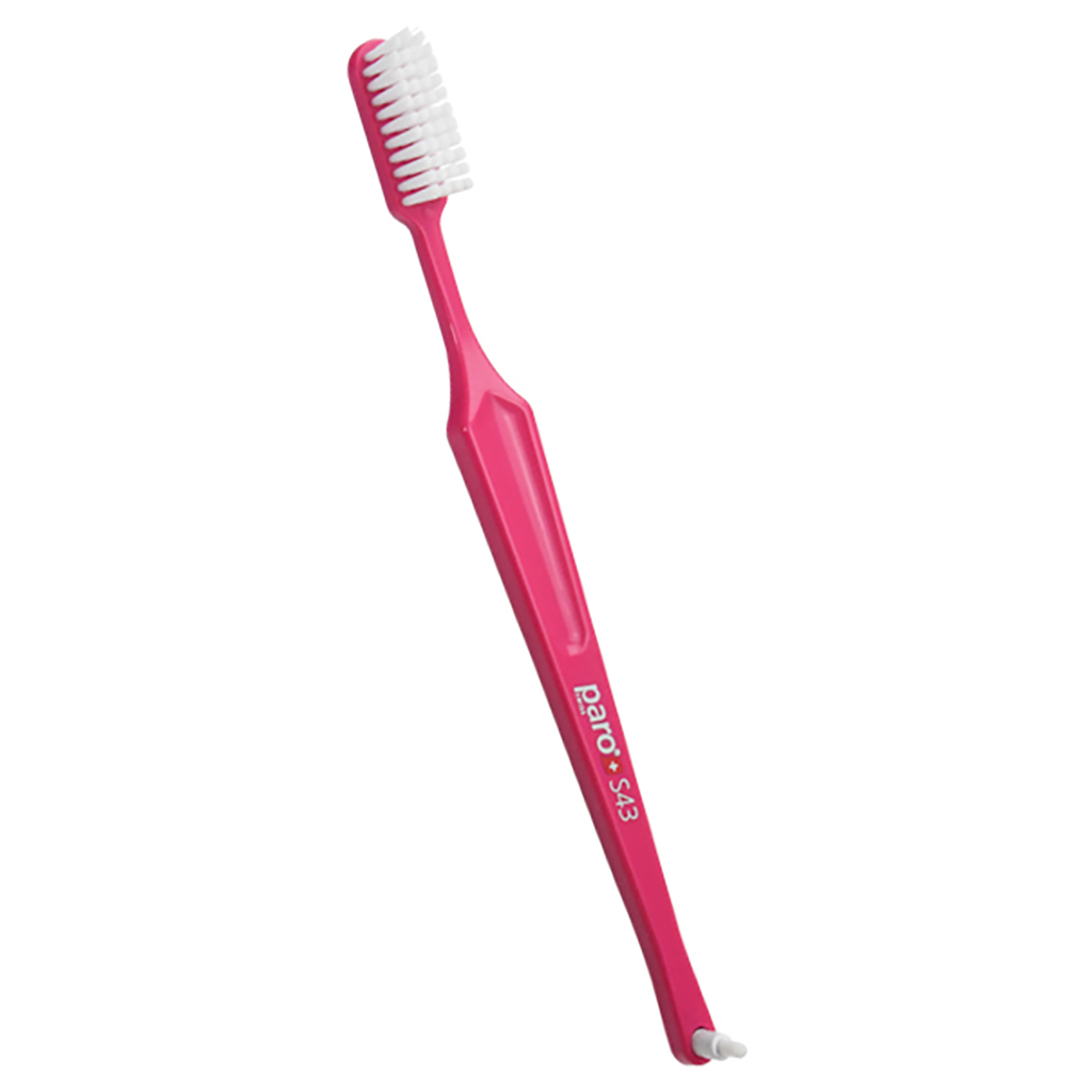 Зубна щітка Paro Swiss S43 м'яка рожева (7610458007099-pink) - зображення 1
