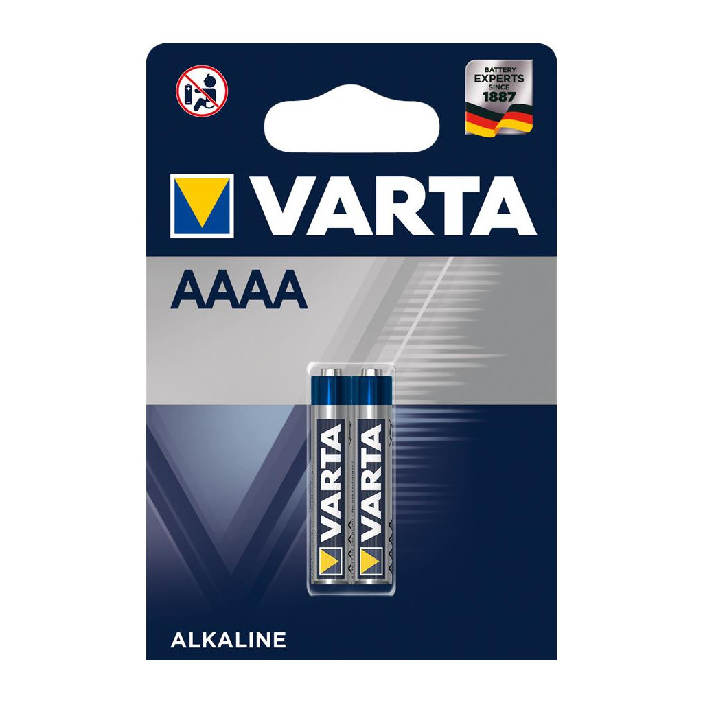 Батарейка Varta AAAA LR61 Alcaline * 2 (04061101402) - зображення 1