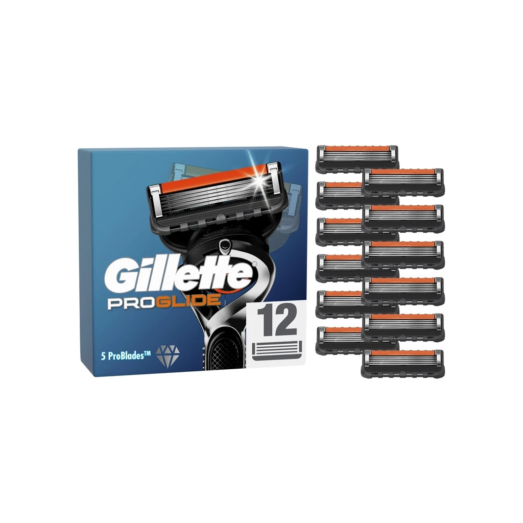 Змінні касети Gillette Fusion ProGlide 12 шт. (7702018440894) - зображення 1