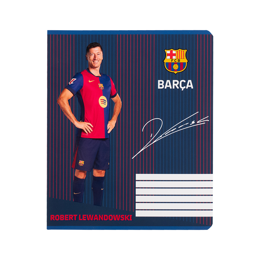Зошит Kite FC Barcelona, 18 аркушів, клітинка (BC25-236) - изображение 8