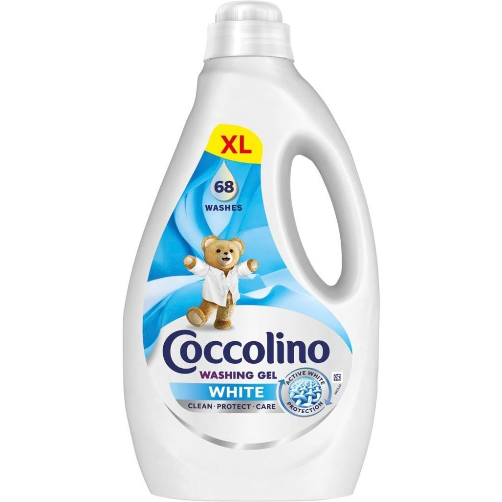 Гель для прання Coccolino Care Для білих речей 2.72 л (8720181548864) - зображення 1