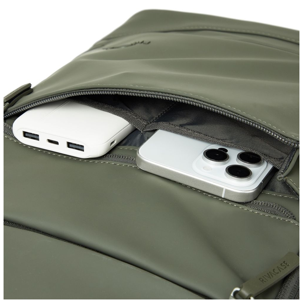 Рюкзак для ноутбука RivaCase 15.6" 7856 Eden, Olive green, 20L (7856Olivegreen) - зображення 10