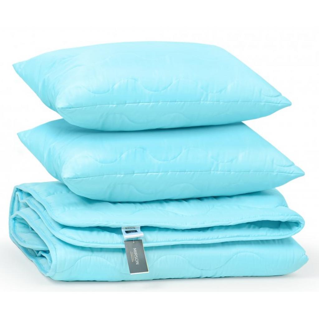 Ковдра MirSon Набір евкаліптовий №1703 Eco Light Blue 200х220 + 2 подушки (2200002656139) - изображение 3